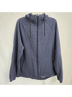 Public Rec Weekend Full Zip Hoodie Jacket Size Large Blue